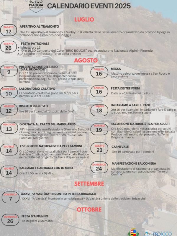 2025 eventi