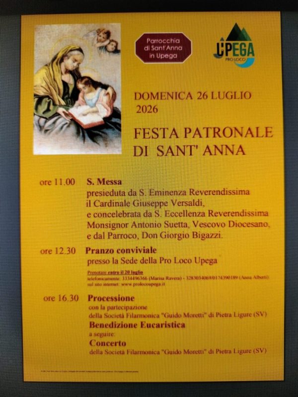 2026 - festa patronale